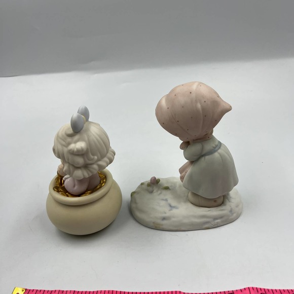 Precious Moments Vintage Ensesco End Of My Rainbow & February Birthday Figurine - Picture 5 of 10